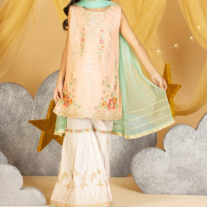 beauty in peach for your young daughter in Karachi, Pakistan